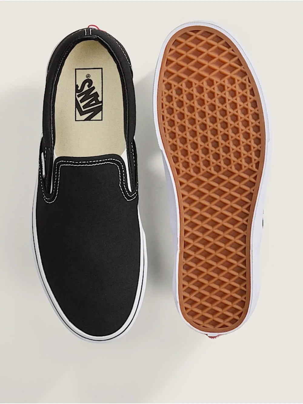 Vans Black and White Classic Slip-On Loafer